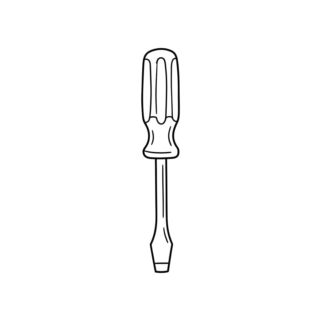 Single Classic Screwdriver drawing idea