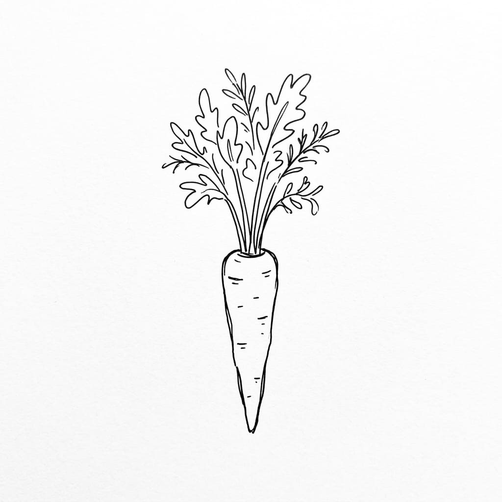 Single Carrot Outline