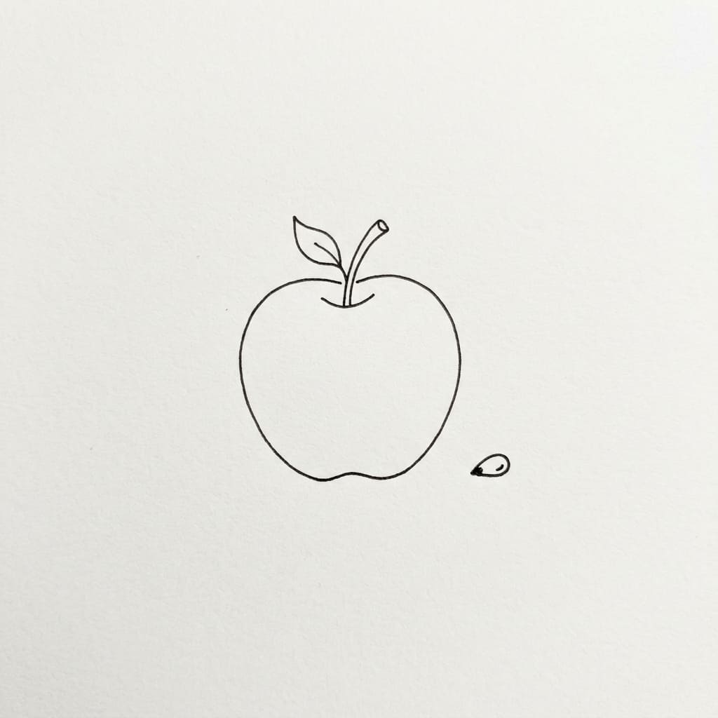 Apple and Small Seed Nearby