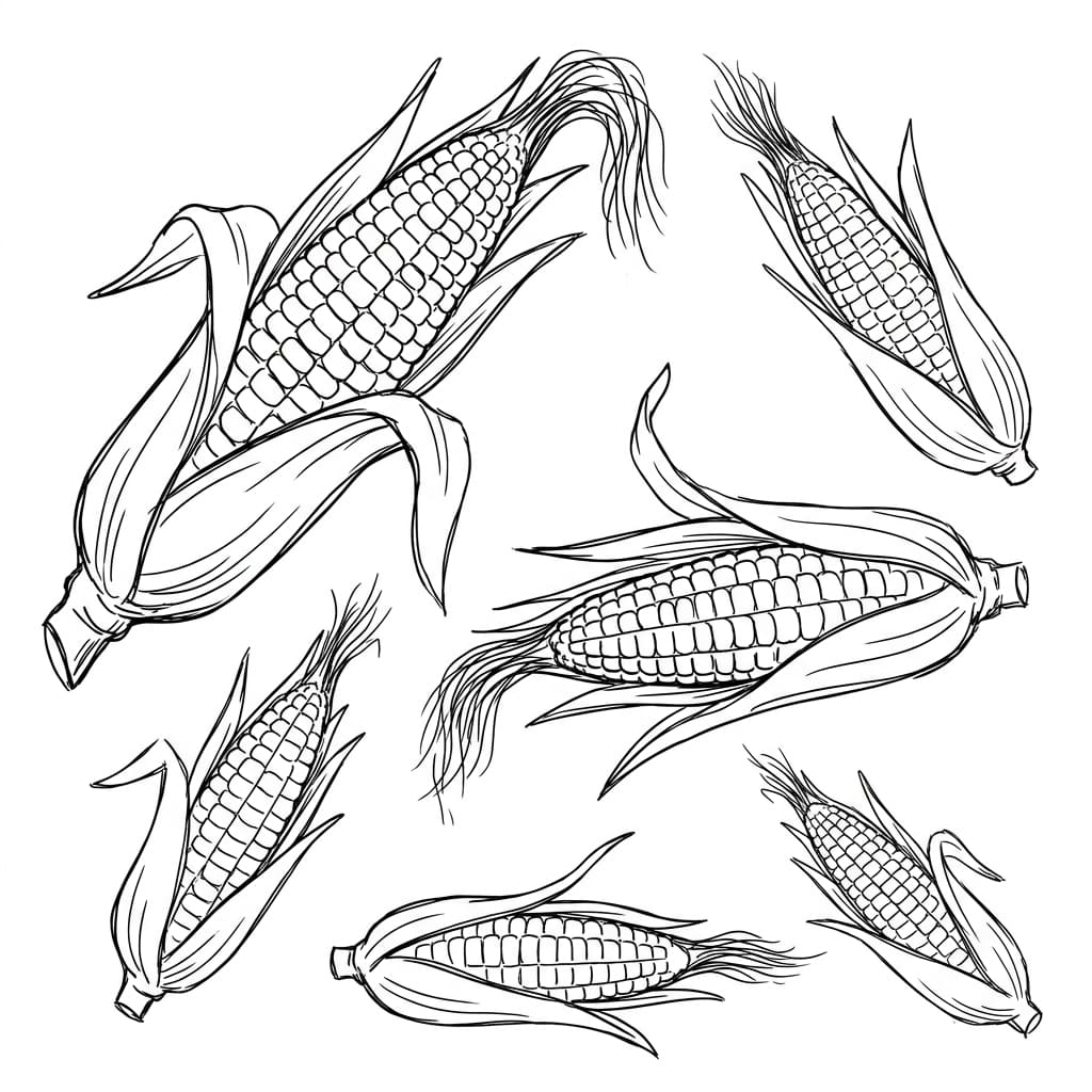 Mixed Size Corn Set drawing idea