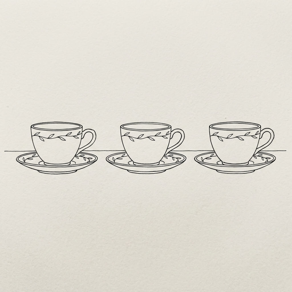 Teacup Row drawing idea