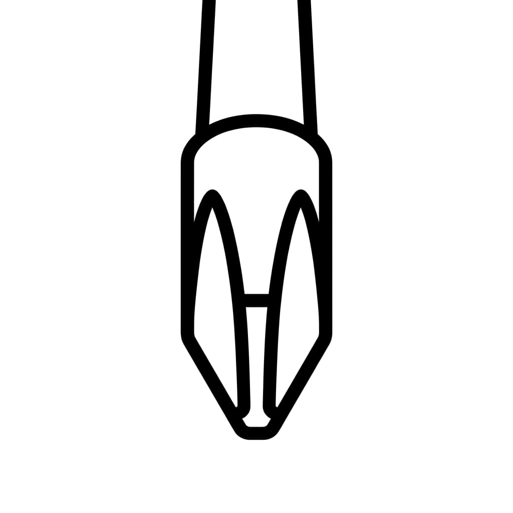 Close-Up Screwdriver Tip drawing idea