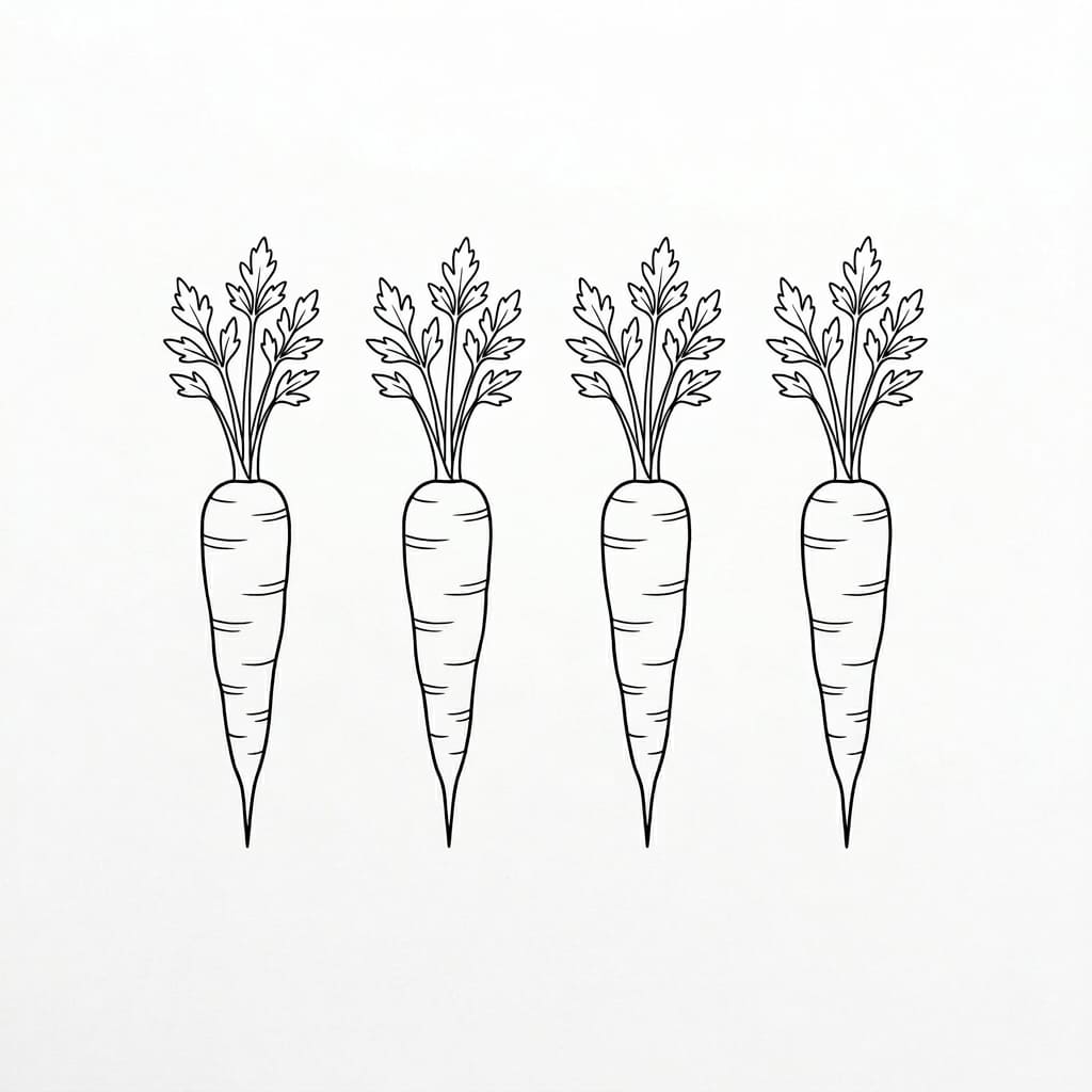 Carrots in a Row