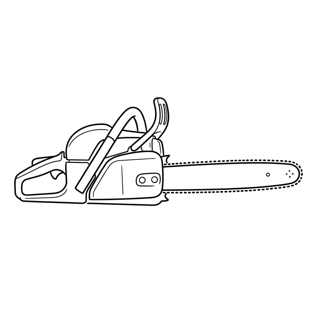 Simple Chainsaw Outline