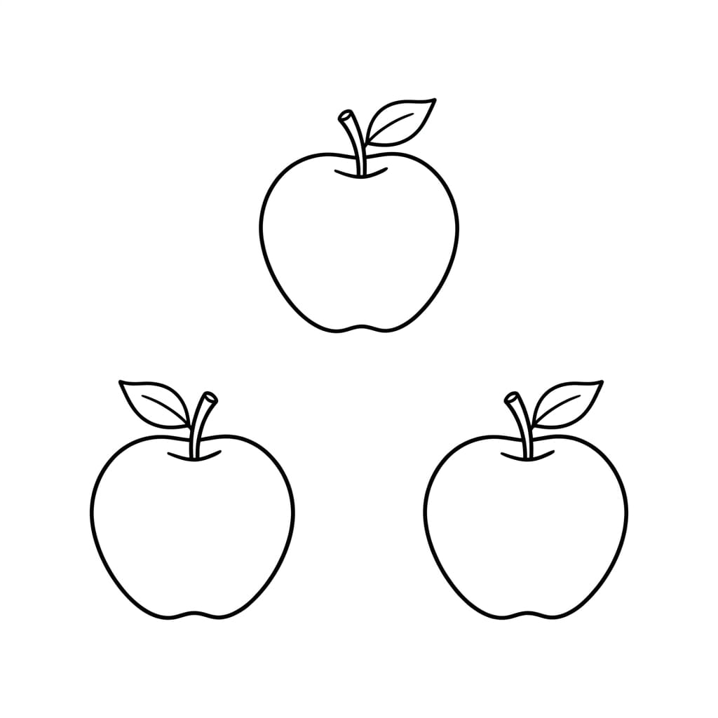 Apple Cluster of Three