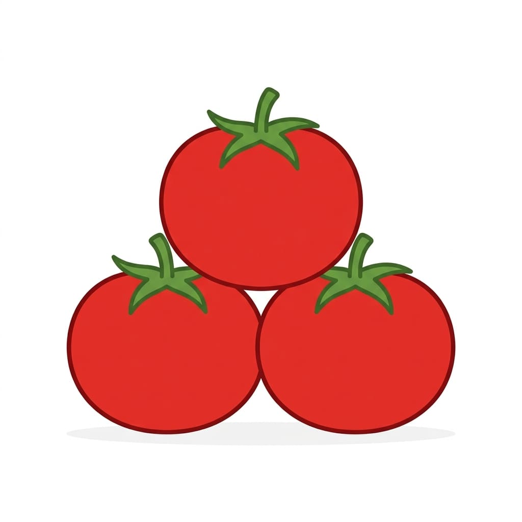 Stacked Tomatoes drawing idea
