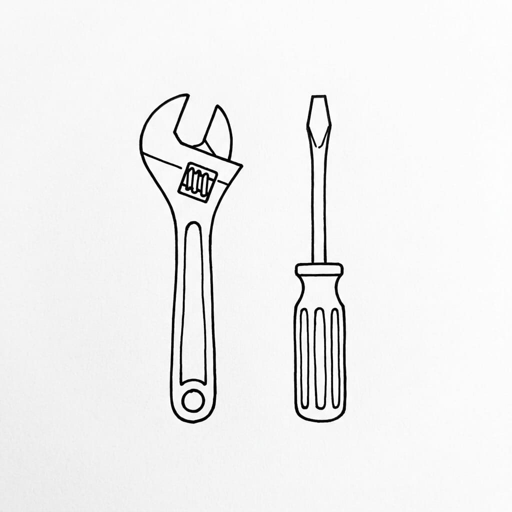 Wrench and Screwdriver Combo