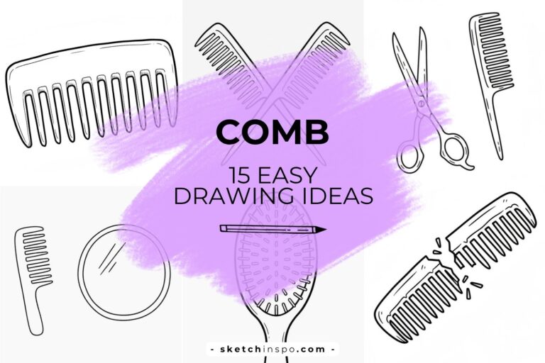 Easy Comb Drawing Ideas