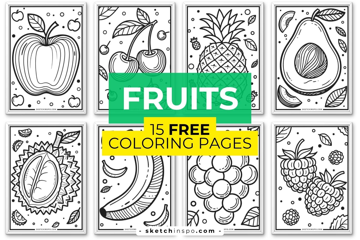 Free Printable Fruit Coloring Pages