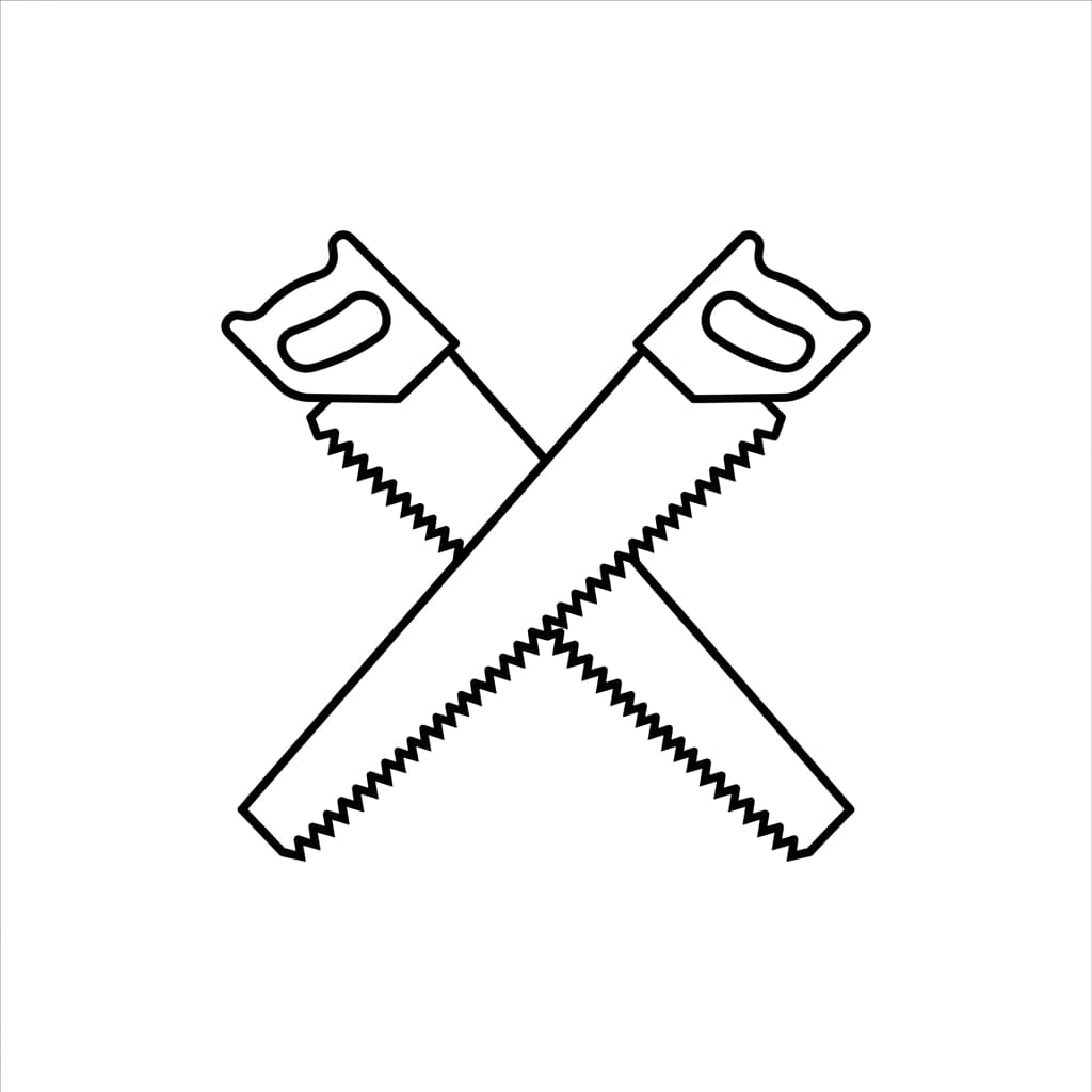 Crossed Saws Symbol