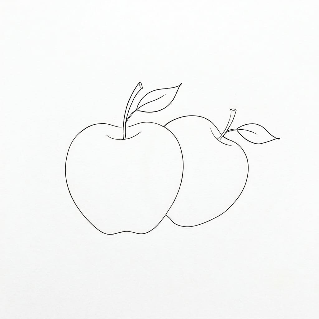 Two Overlapping Apples