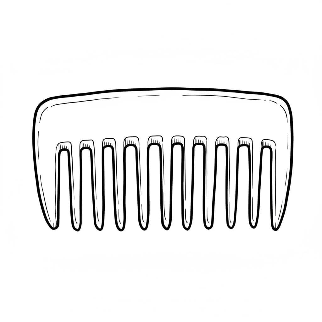 A Wide-Tooth Comb drawing idea