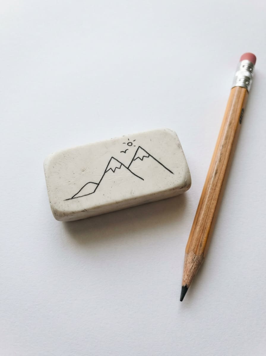 Mountain_outline_on_eraser_drawing_idea