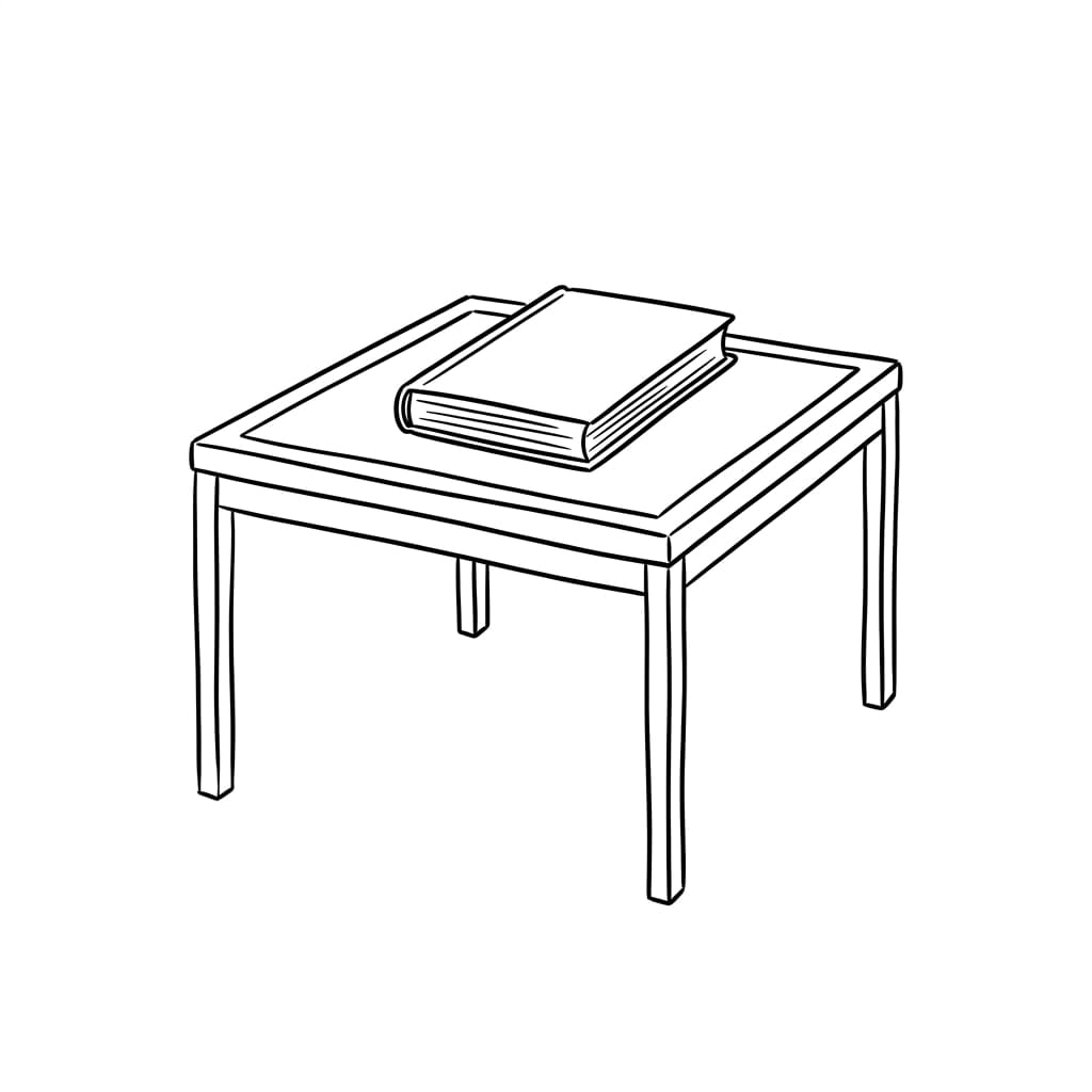 A_small_square_coffee table drawing idea