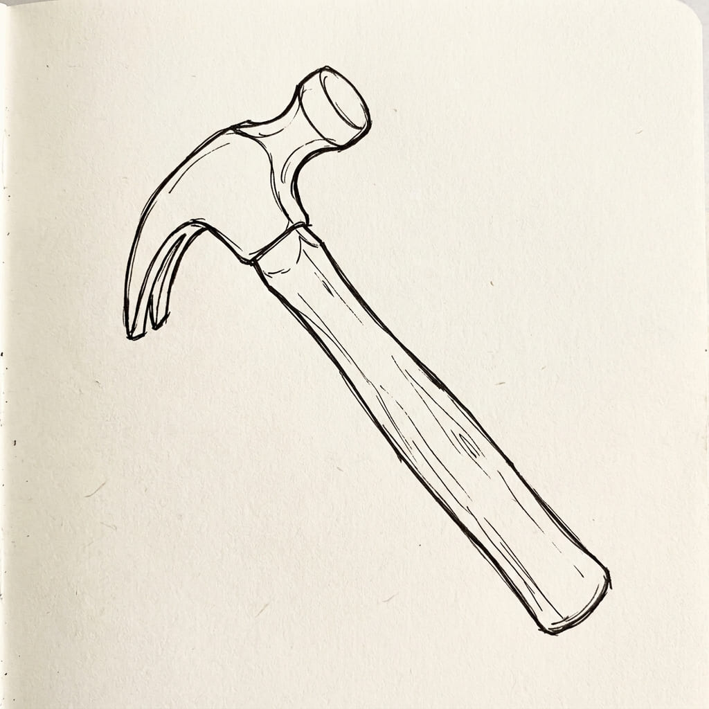Diagonal Hammer drawing idea