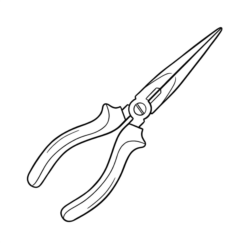 Needle-Nose Pliers drawing idea