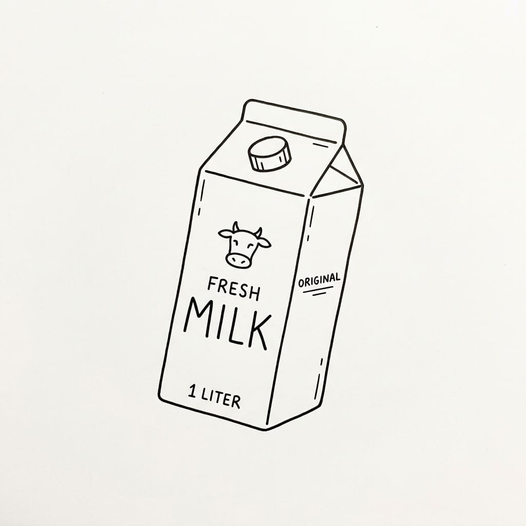 Slightly Tilted Carton drawing idea