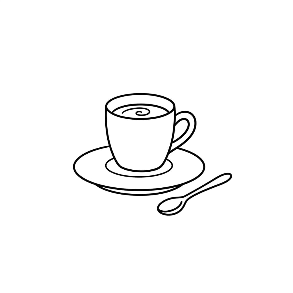Tiny Espresso Cup drawing idea