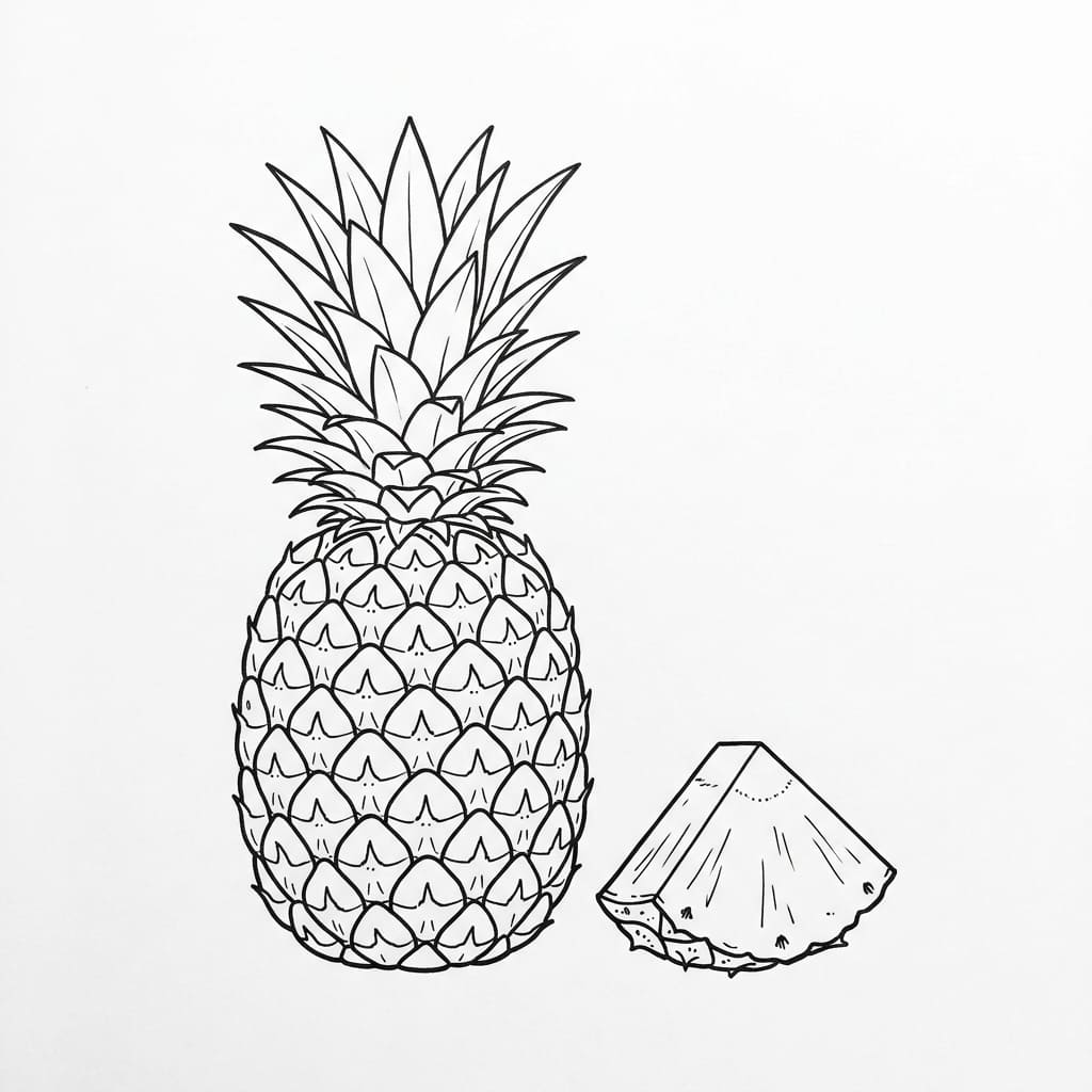 Whole and Slice Combo drawing idea