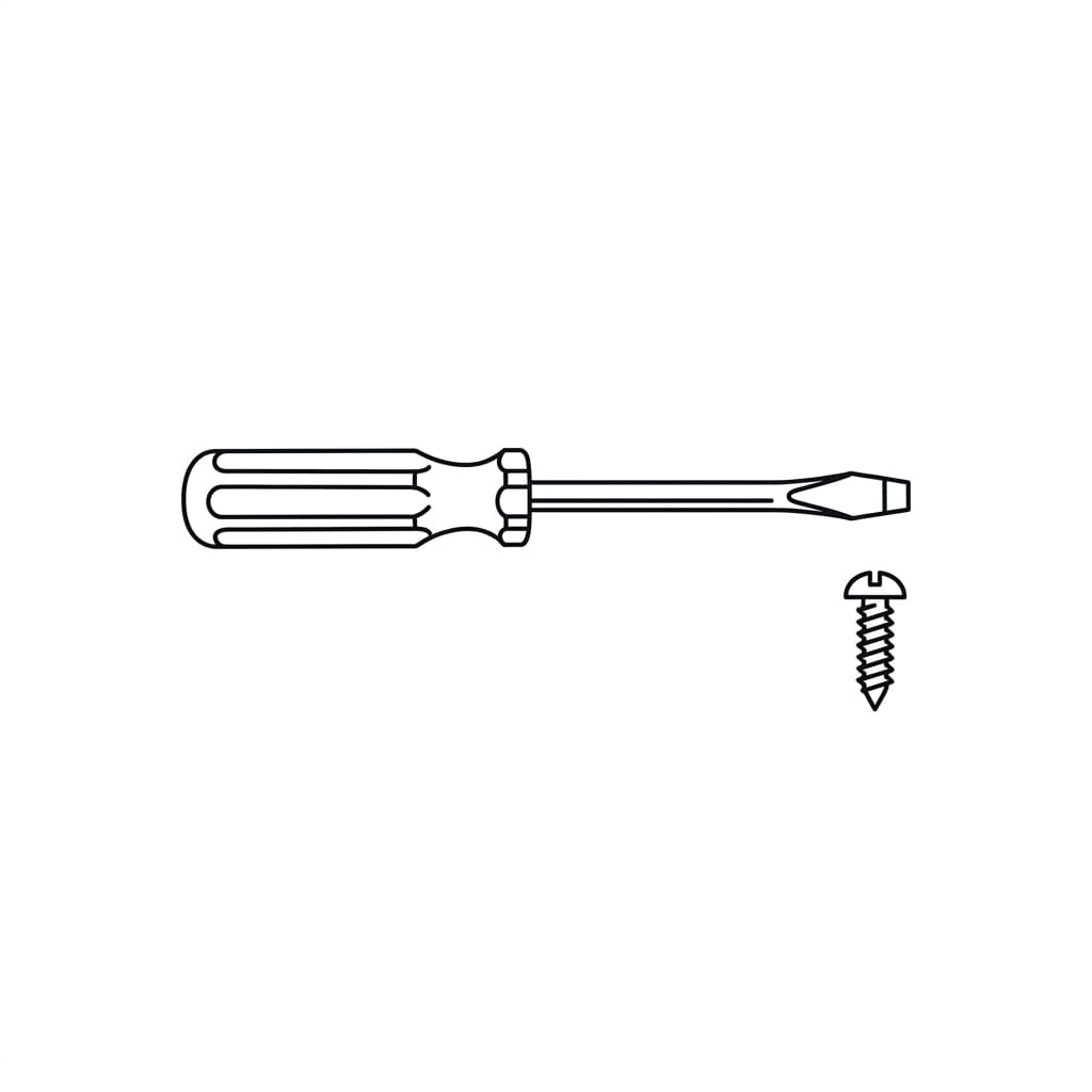 Screwdriver with Loose Screw drawing idea