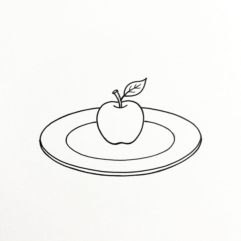 Apple on a Plate