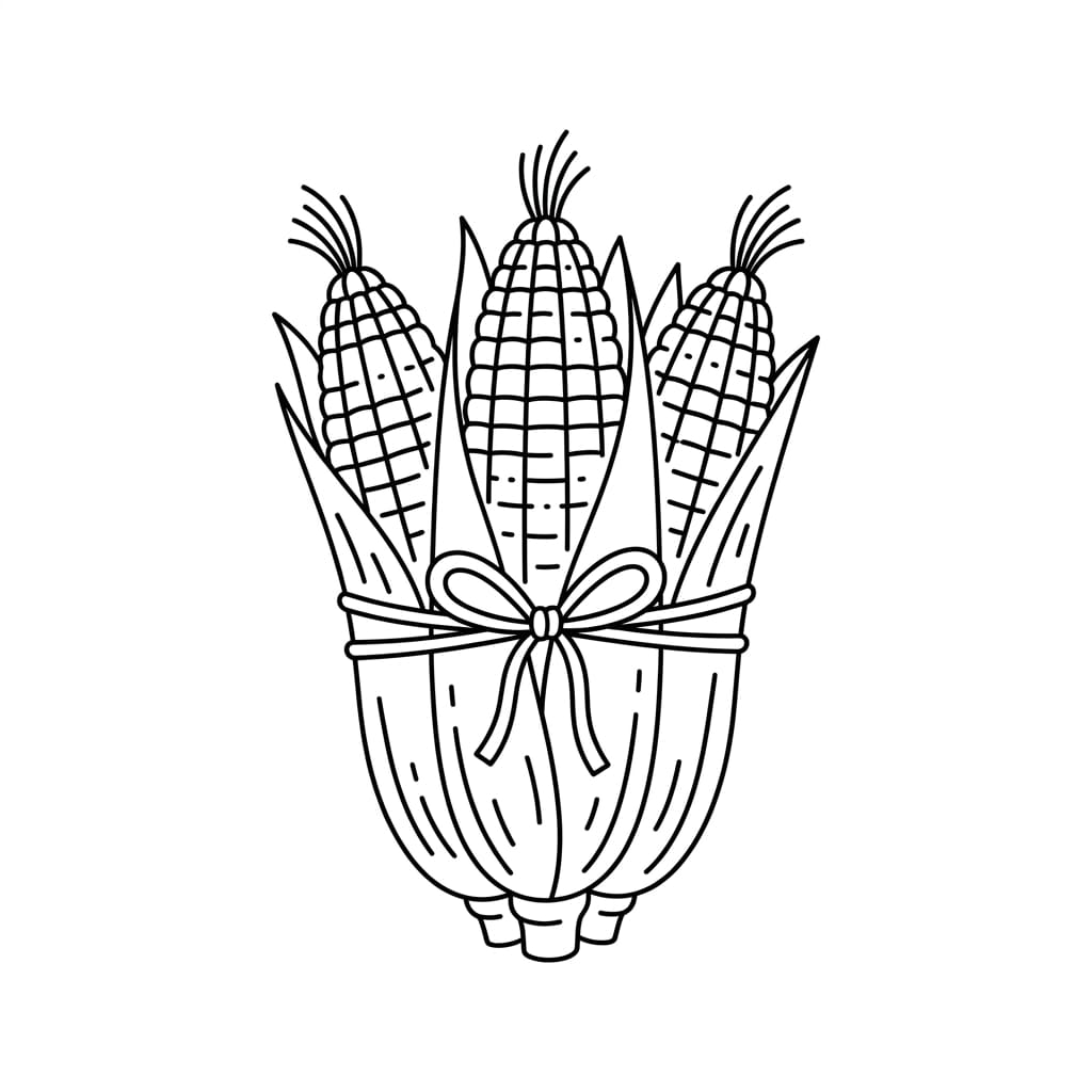 Corn Bundle Trio drawing idea