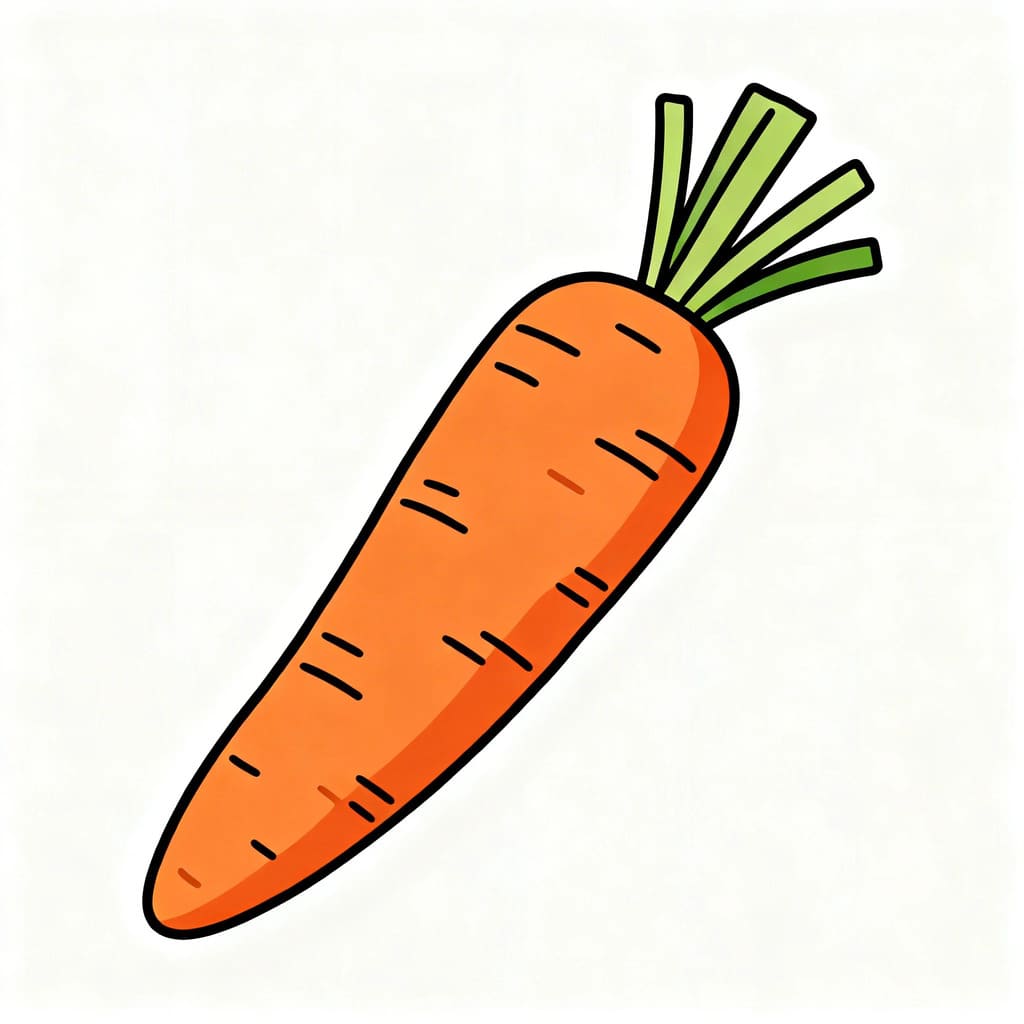 Side View Carrot
