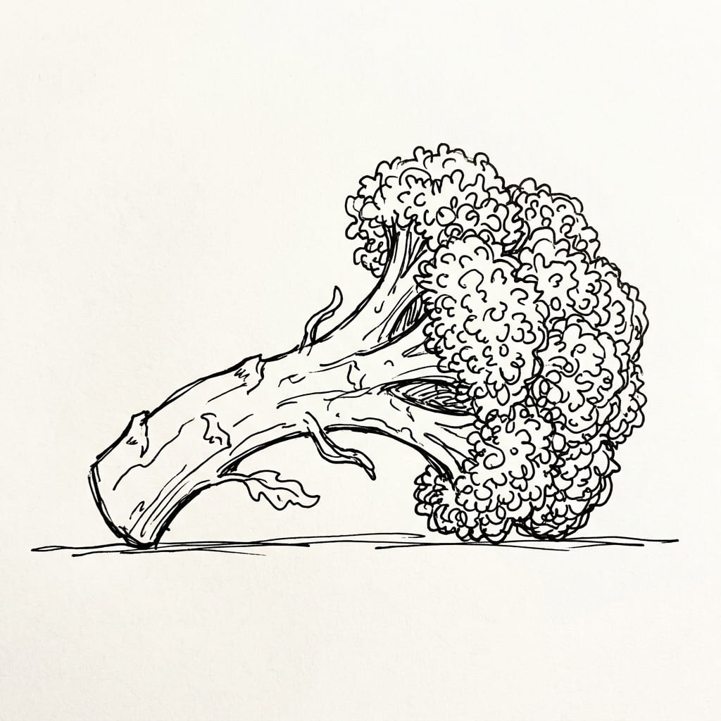 Sideways Floret drawing idea