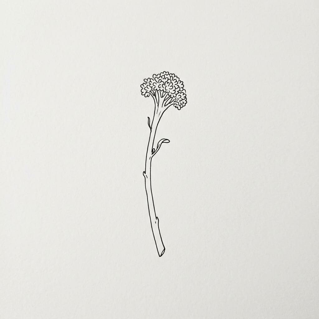 Long Stem Sprig drawing idea