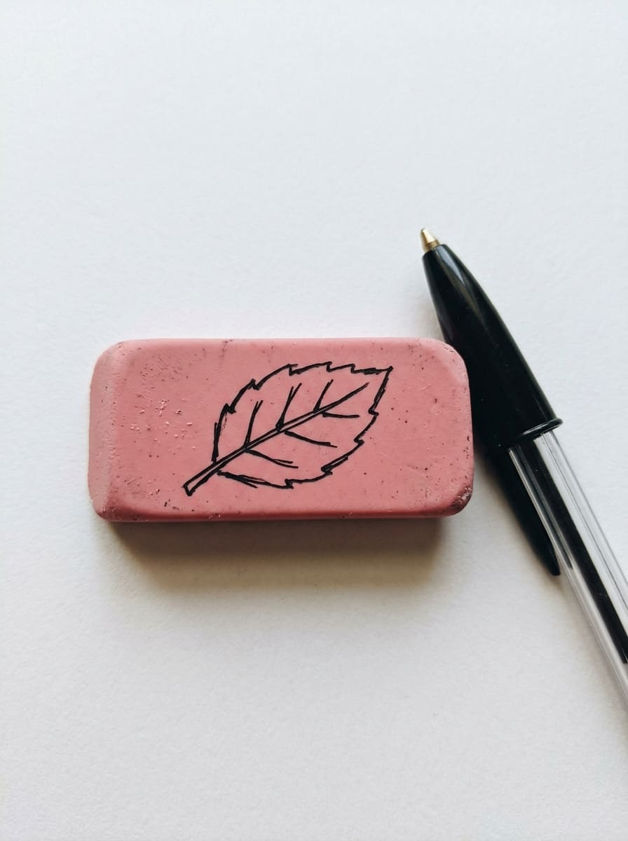 Leaf_vein_drawn_on_eraser_drawing_idea