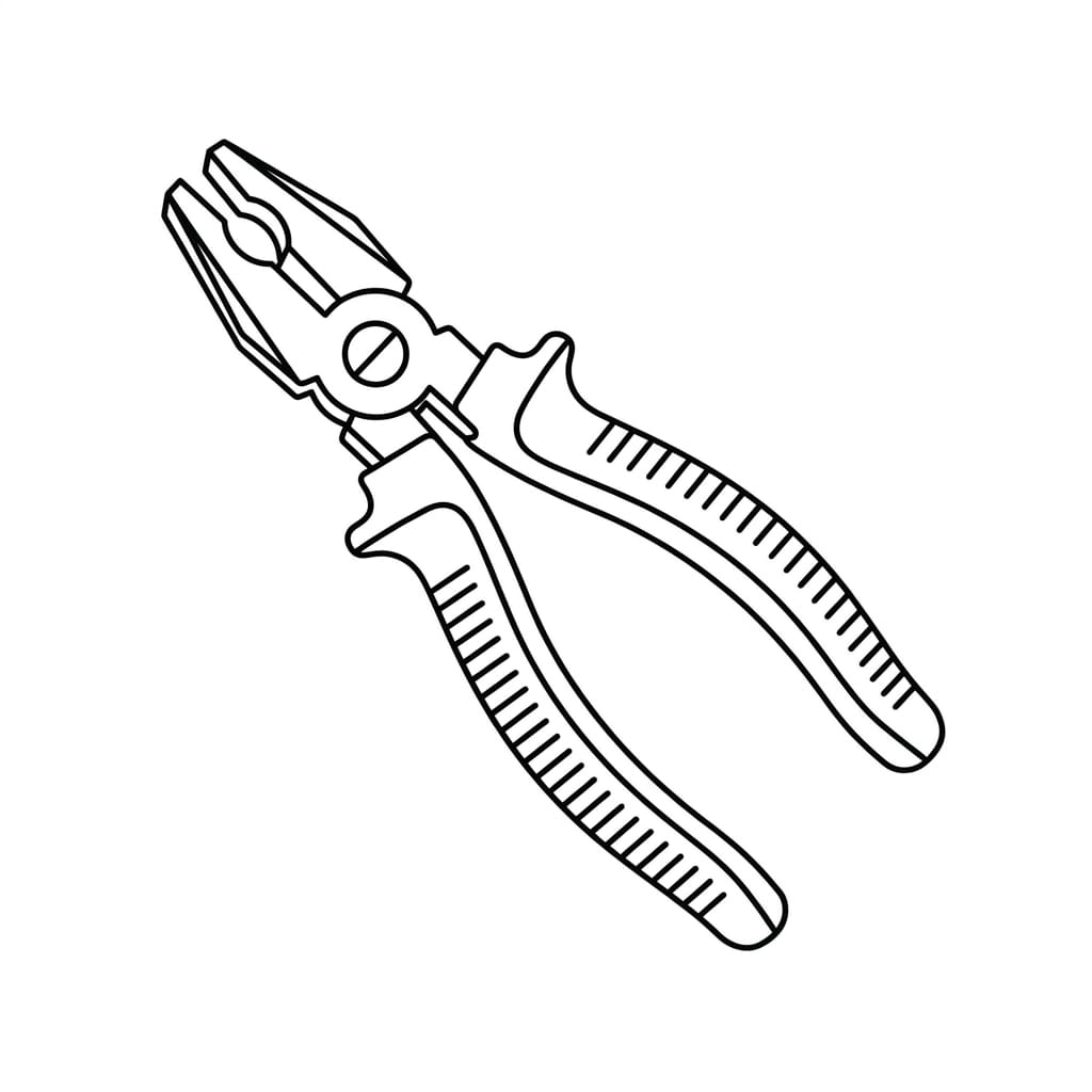 Grip Detail Pliers drawing idea