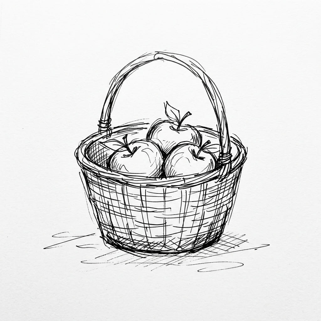 Apple in a Basket (Simple)