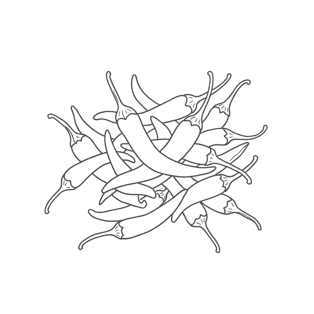 Chili Pile drawing idea