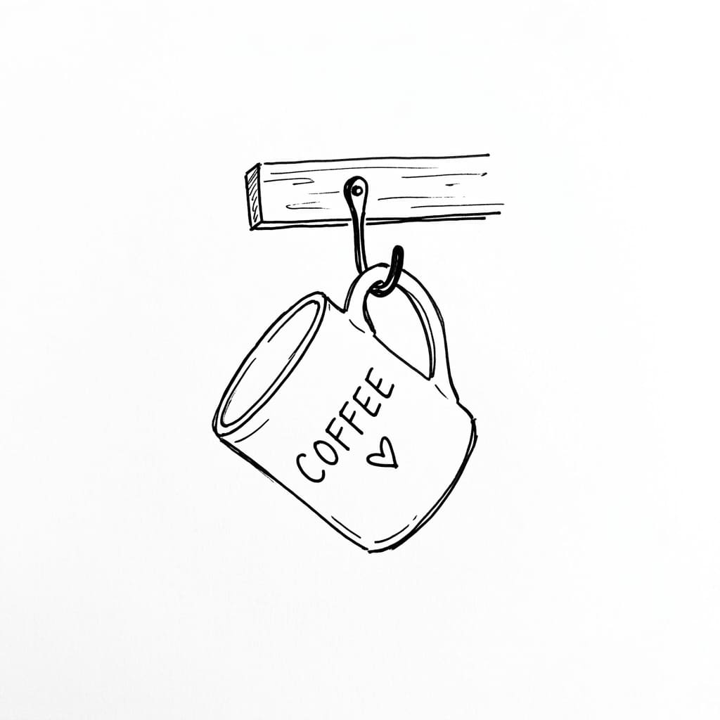 Hanging Mug drawing idea