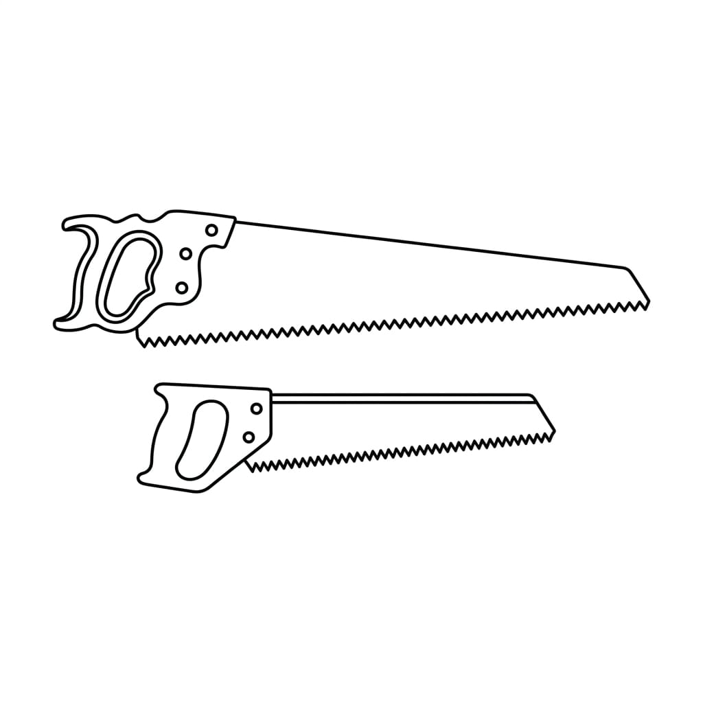 Two Saws Side by Side