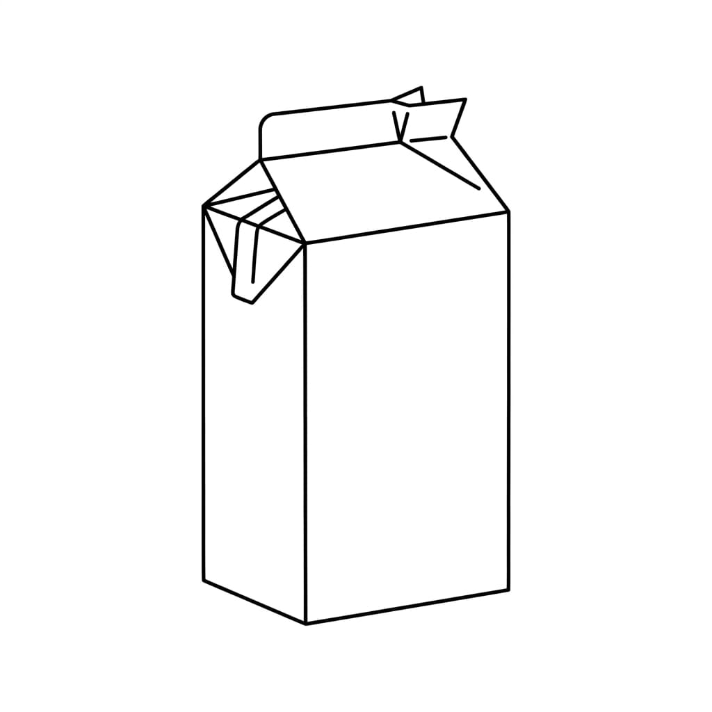 Open Top Juice Box drawing idea
