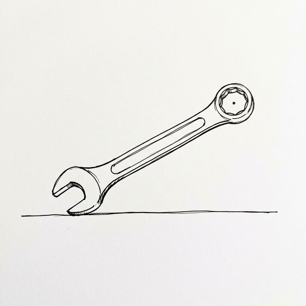 Slightly Tilted Wrench