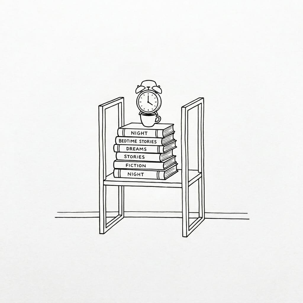Bedside_bookshelf drawing idea