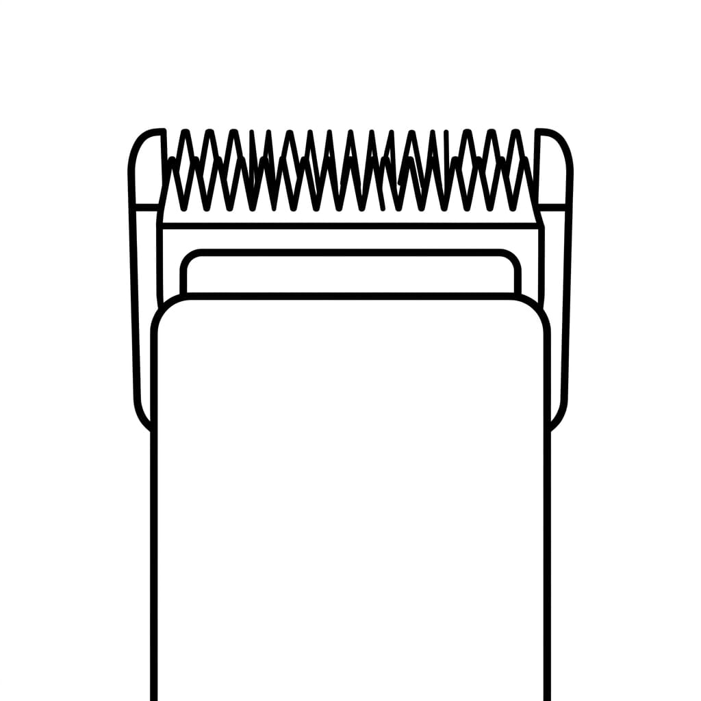 Close-up clipper_blade_teeth drawing idea