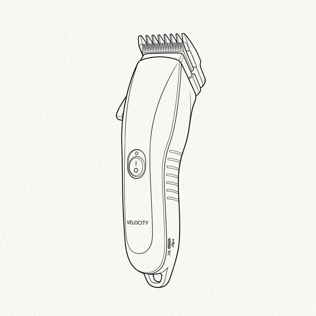 Cordless_hair_clipper drawing idea