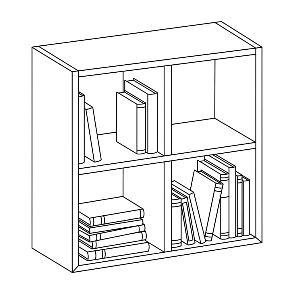 Cube_bookshelf drawing idea