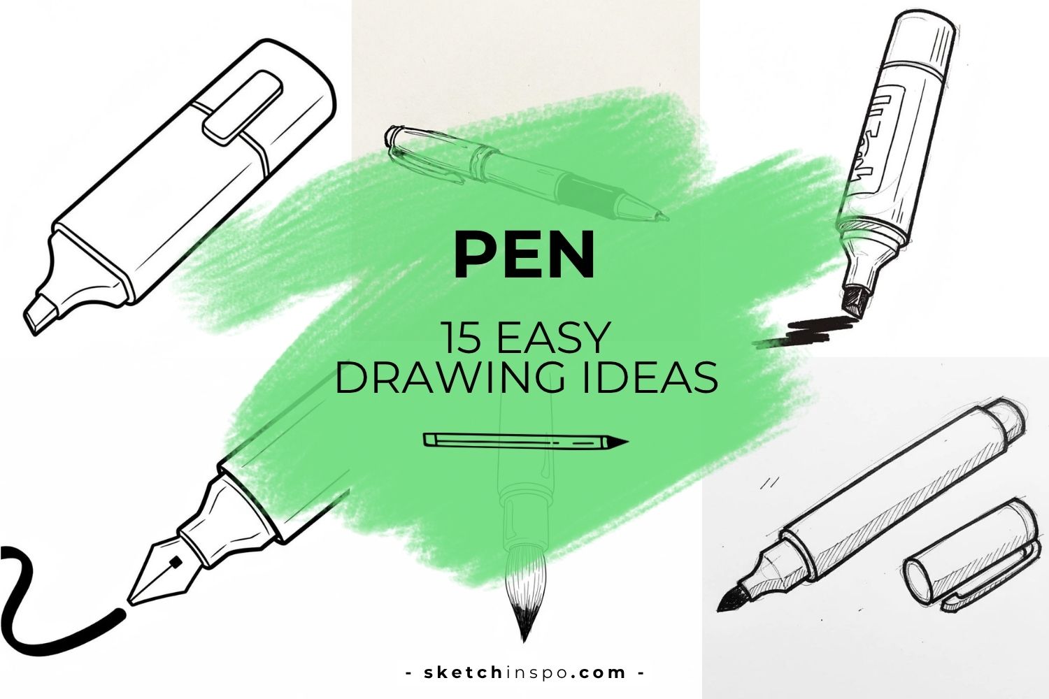 From Ballpoint to Marker: 15 Easy Pen Drawing Ideas to Try