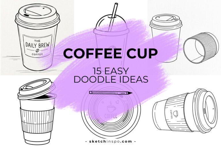 Easy Takeaway Coffee Cup Doodles