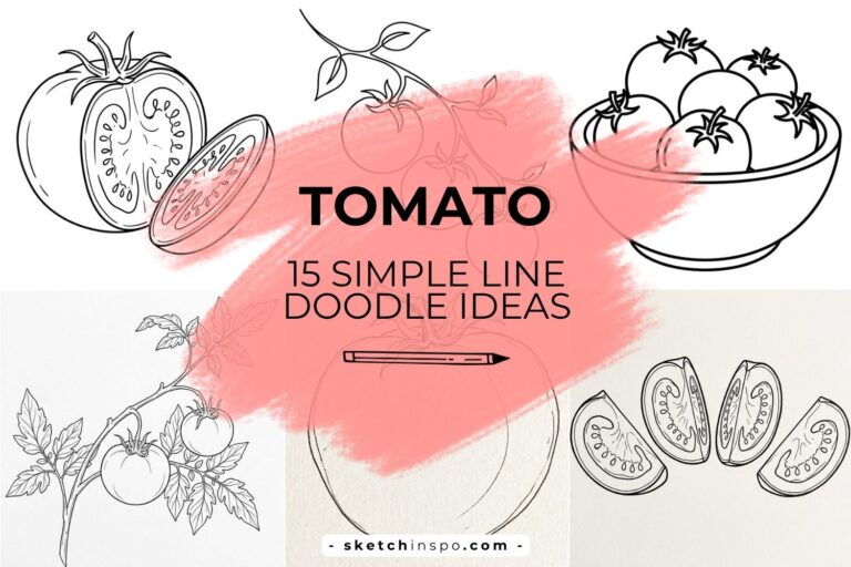 Easy Tomato Drawing Ideas