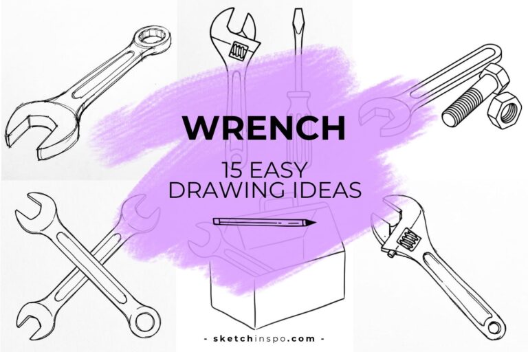Easy Wrench Drawing Ideas