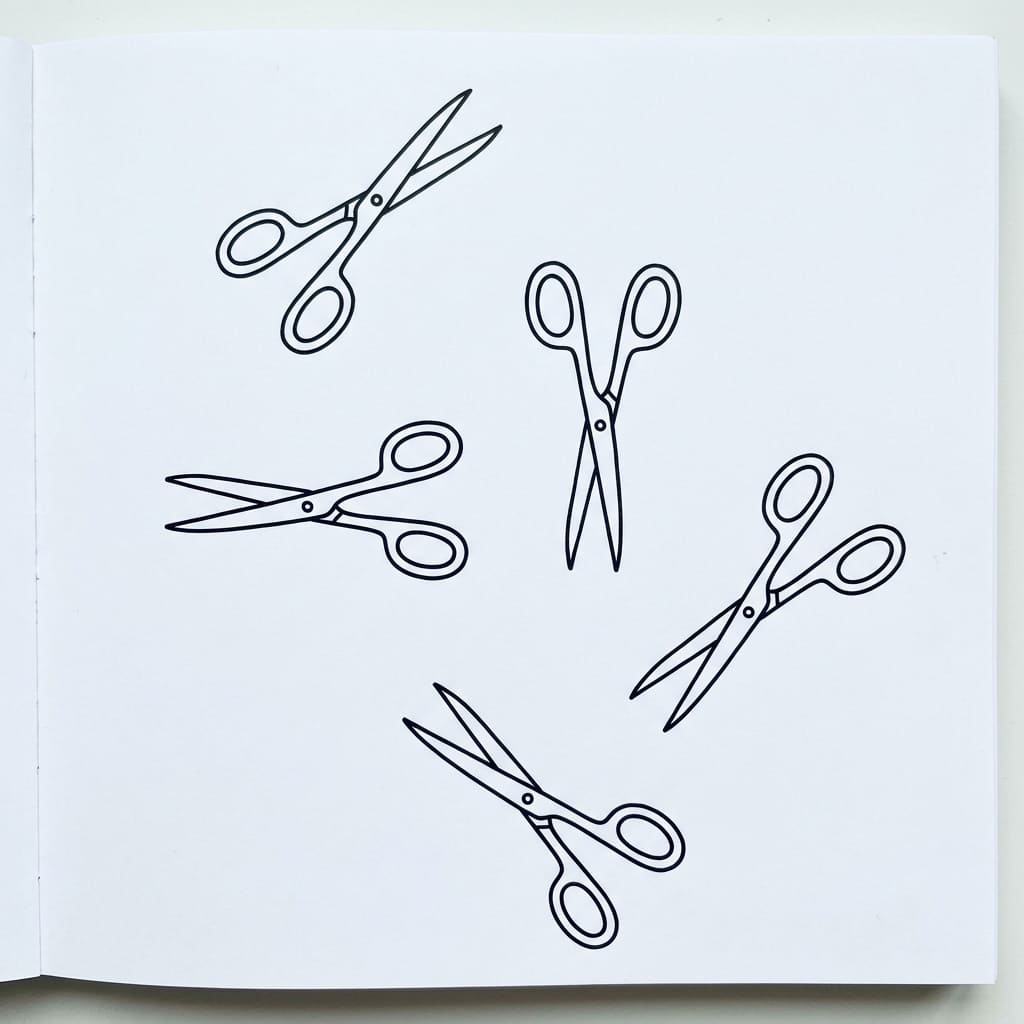 Five_tiny_scissors_drawing idea