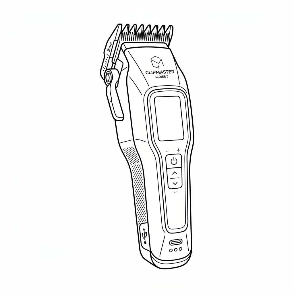 Hair_clipper_digital screen drawing idea