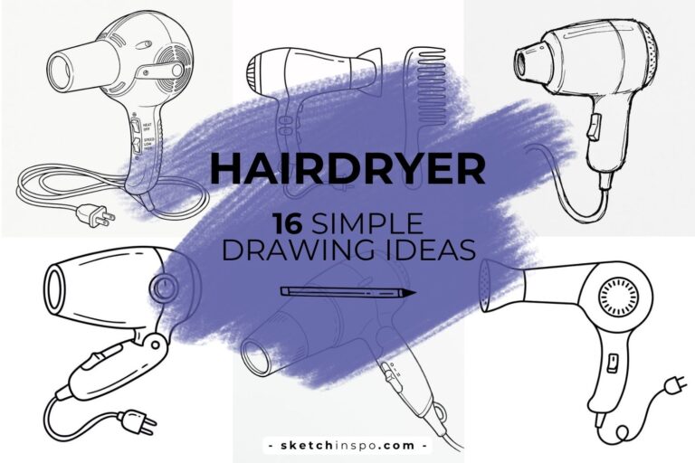 Hairdryer Drawing Ideas