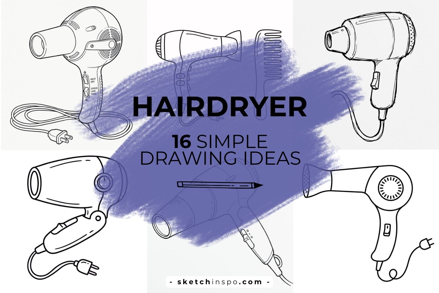 Hairdryer Drawing Ideas
