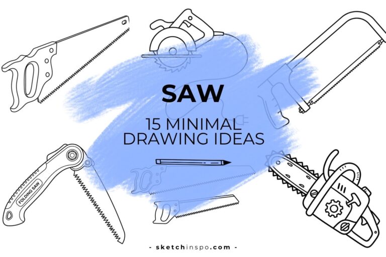 Minimal Saw Drawing Ideas